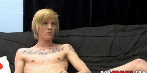 BOY CRUSH - Barely legal twink is eager to stroke his dick on the casting