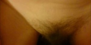 Busty cougar with a hairy muff