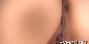 Long hairy asian deepthroat action - video 19