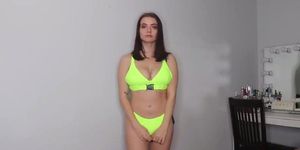 Julia Bursch sexy try-on
