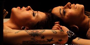 FETISH PASSWORD - Submissive lesbian babes restrained and dominated over
