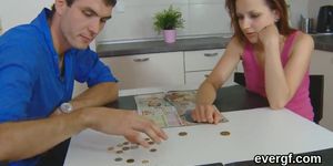 Broke dude lets nasty friend to nail his exgf for dollars