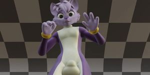 [3D Furry Macro] Purple Cat Growth Test HQ by Ducky