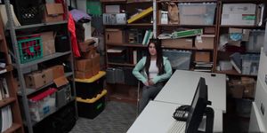 Shoplifters bend their teen asses on desk (Jojo Kiss, Rylee Renee)