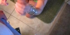Redheaded Stacy Sweet Sucking Dick From Her Knees POV