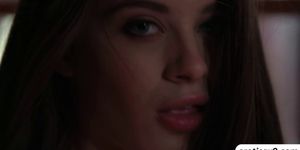 Lana Rhoades in sexy lingerie gets into a heated fuck