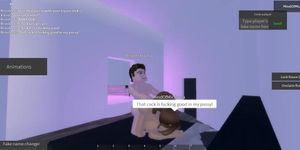 Roblox Girl gives this guy a good time )