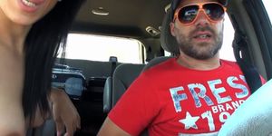 Homevideo of amateur fucking in a car