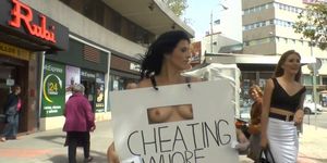 Cheating Spanish slut anal fucked in public (Montse Swinger, Mona Wales)