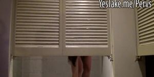 Slutty chick gets banged in the dressing room and facialized