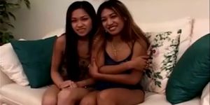 Hot asian cocksucking threesome part1