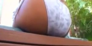 Ebony Sluts Having Fun Outside - video 1