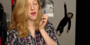 Blonde Big Tit Teen Shows Off On Webcam
