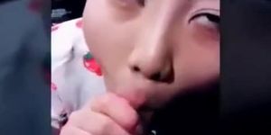 Chinese teen sucking cock and talking dirty