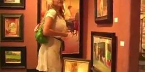 Alison angel in art store