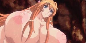 Anime slut gets massive tits fucked