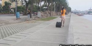 Traveler Fucks a Filipina Flight Attendant