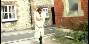 Wendy Taylor pisses in an alley