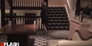 Hot lady Caught Masturbating in Hotel Hallway