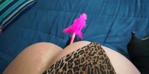 TSRAW - Busty blonde Shemale Blowing Off Cock