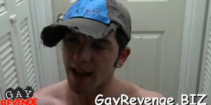 Gay jerks off long hard dick - video 21