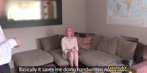 Agent anal fucked pink haired teen