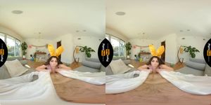 VR 180 - Easter Hunny Valentina Nappi Rides the Easter Bunny Jake Adams