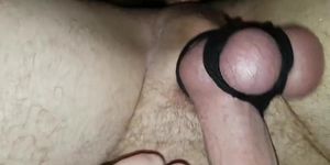 Dad fucks his boy with tied balls to cum