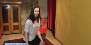 AMATEUR LAPDANCER - Tempting lapdance by 18yo czech teen