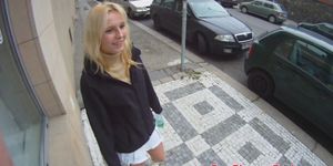 Real teen pickedup and drenched with cum pov