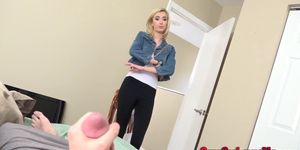 Blonde stepsis sucking