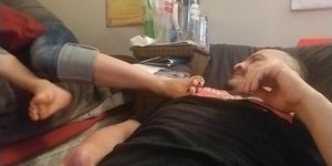 feet on face jerkoff and cum shot on soles