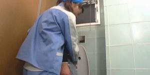 Asian toilet attendant enters the wrong part1 - video 1