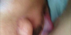 Licking a shaved teen vagina