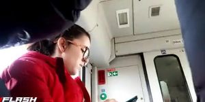 Flash Girl on Train