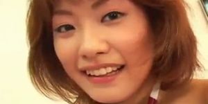 Cute readhead japanese teen spreading part3 - video 1