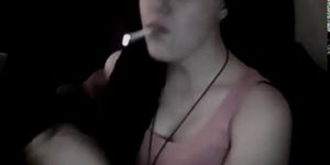 smoking girl - video 1