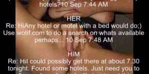 Puta esposa llevada al hotel para una cita en línea