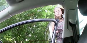 MOFOS - Hitchhiking russian teen gets cum on bigtits