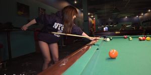 Jeny Smith - playing pool