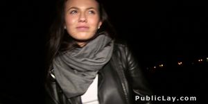 Huge tits beauty bangs in car in public for money (Vanessa Decker)