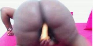 big ass African with dildo - video 1