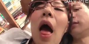 jap teen student get fuck rough from behind in the library