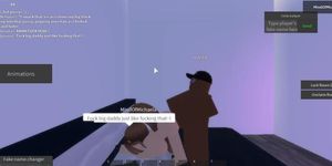 Roblox Girl gets fucked with a horny black dude again.