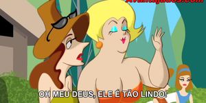 Desenho Cartoon Gay no Clube da Putaria