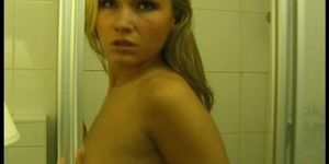 Blonde Babe Gets Clean And Off Part 2