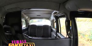 Female Fake Taxi Guy gets lucky with hot brunette