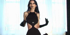 Anorexic MILF in black 03