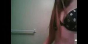Cute Facebook teen girl masturbating on webcam