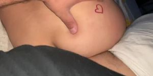 Daddy fills me up with cum and stretches me open